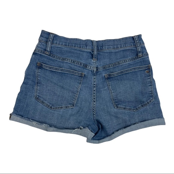 Madewell High-Rise Denim Shorts in Derby Wash: Button-Front Edition Size 26 - Picture 7 of 8